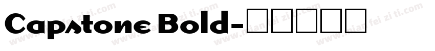 Capstone Bold字体转换